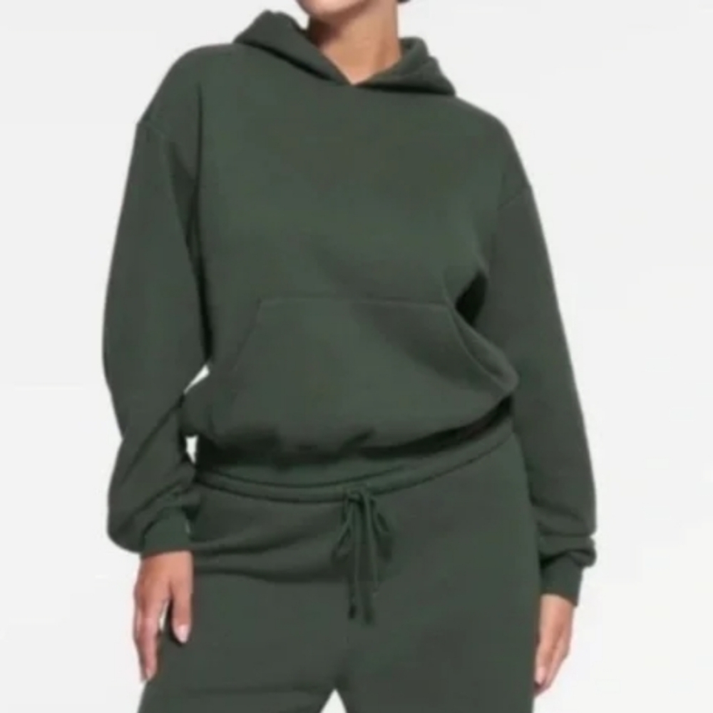 SKIMS Dark Green Hoodie